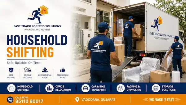 household relocation and safe shifting job in Vadodara